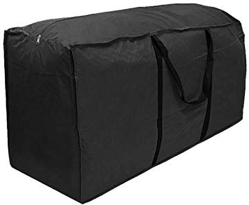 Sac de Rangement pour Coussins de Meubles de Jardin étanche, Anti-poussière Grand Sac de Rangement Coussin Extérieur Pliable avec Poignée, Housse de Protection pour Coussin de Salon de Jardin