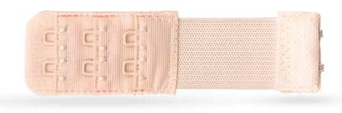 Pro Home BH Verlängerung, Flexible Erweiterung für BH's - Elastischer Bra Extender 3 Haken, Ösen - 9,5cm x 4,0cm - BH-Verlängerer