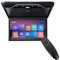 19-Zoll-Auto-Videoplayer HD-LCD-Bildschirm Automobil-Decken-Dachmontage-Display Auto-Monitor MP5 Multimedia-TV 1080P USB HDMI IR FM(Color:Black Android)