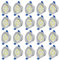 XMTECH 20x3W LED Spot Einbauleuchte LED Strahler Deckenspot Spots Deckenleuchte Einbaustrahler Deckeneinbauleuchte Deckenstrahler (Warmweiß)