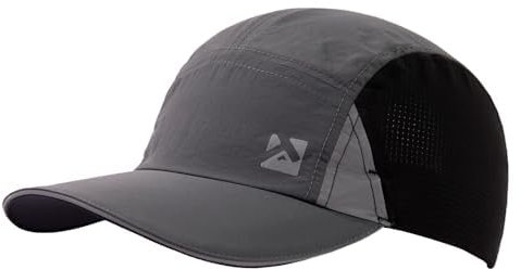 TOP-EX Baseball Cap Herren mit Sonnenbrillenschloss Atmungsaktive UV-Schutz Basecap Sommer Sport Running Golf Cap Schwarz M/L