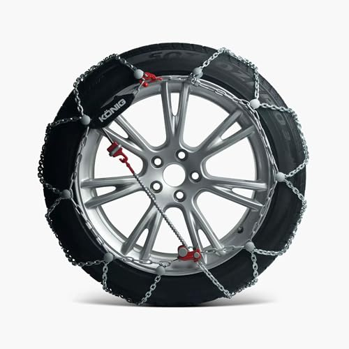 König XG-12 Pro 252 Schneeketten für Tesla Model Y, 19 Zoll Räder, TÜV-zertifiziert