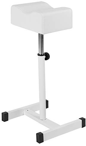 ANKROYU Höhen verstellbare Kosmetik Stuhl Weiß Robuster Bequemer Sitzkissen Hocker für Home Salon Büro Nagel Shop Bank mit dicken Polsterung 24x16x8cm