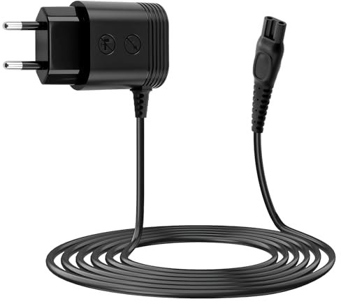 15V Rasierer Ladegerät für Philips HQ8505, Norelco 3000, 5000, 7000 Series Kompatibel mit MG7745, MG7720, QP6510, QP6651, S5587, S5588,1,5 m Kabel, Netzteil Ersatz-Ladegerät für Bartschneider
