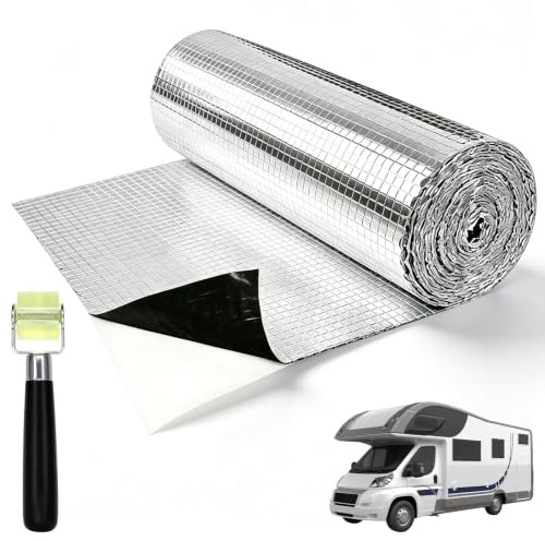 Hexagon Sound Deadening Bulk Roll - 5m x 0.4m Butyl Sound Deadener Mat, 1.5mm Thick Automotive Sound Insulation for Car Doors, Trunk, Floor & Van Walls Noise Reduction