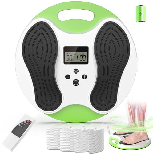 4-in-1 Medic Durchblutungs-Stimulator Beine & Füße, EMS Fußmassagegerät Fussmassagegerät elektrisch für Beinschmerzen & Schwellungen lindern, Krämpfe reduzieren, Durchblutung verbessern