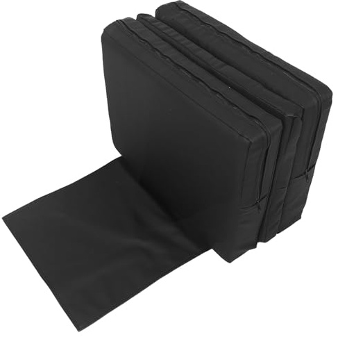 VILLCASE Coussin Rehausseur Noir en PU pour Fauteuil de Salon Garçon Fille | Mousse Triple Couche, Support Renforcé et Absorption des Chocs, Nettoyage Facile, pour Salons Actifs