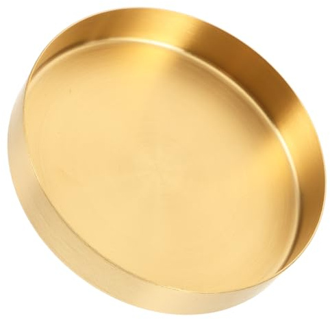 Goldener Edelstahl Blumentopf Untersetzer mit Abtropfschale | 1 Stück Blumentopfwanne, Glatte Oberfläche, Pflegeleicht und Dekorativ, für Balkon und Zuhause