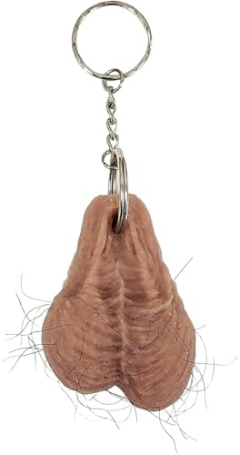 Porte-Clés Humoristique Original - Gadget Farces et Attrapes en Silicone - Idée Cadeau Drôle pour Homme, Anniversaire, EVG et Fête - Accessoire Insolite pour Clés et Sac