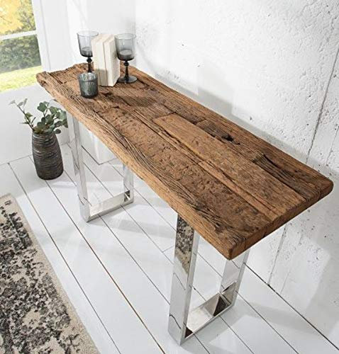Casa Padrino Art Deco Luxus Konsole Massivholz 120 x 80 x H. 40 cm - Luxus Hotel Konsole
