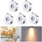 Audor LED Einbaustrahler 5er Set, 1W, Warmweiß, Aluminium, Modern, Wohnzimmer, Küche, Bad, Büro, Schlafzimmer, Esszimmer, Flur, Tagungsraum