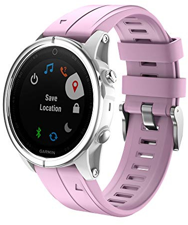 NotoCity Kompatibel mit Garmin Fenix 5S/Fenix 5S Plus 20 mm Silikonarmband, einfacher Ersatz für Garmin Fenix 5S/Fenix 5S Plus/Fenix 6S/Fenix 6S Pro