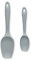 Zeal JSET1B Spatule en silicone anti-adhésif grande et petite cuillère Bleu canard