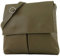 modamoda de T63 Damen Nappaleder Umhängetasche Schultertasche handmade in Italy, Farbe:Olivgrün dunkel