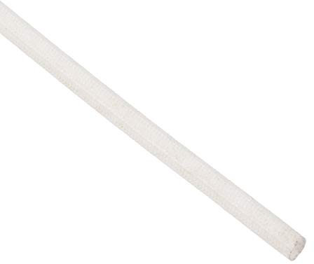 sourcing map Gaine Isolation Tresse 16.4Pied-3mm Haute Température Silicone Fibre Verre Manchon Blanc