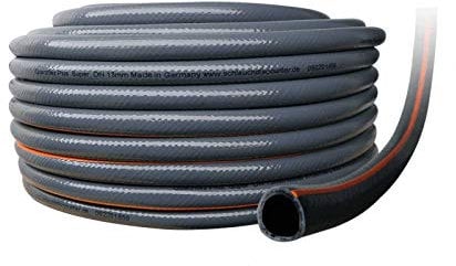 Quarzflex® Profi Wasserschlauch Grau 3-lagig Made in Germany Top Qualität (1 Zoll (25mm) 50 Meter