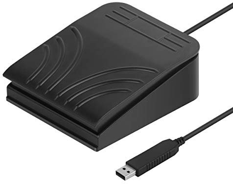 [Upgraded] iKKEGOL USB Single Foot Pedal Optical Switch Control One Key Program Computer Keyboard Mouse Game Action HID