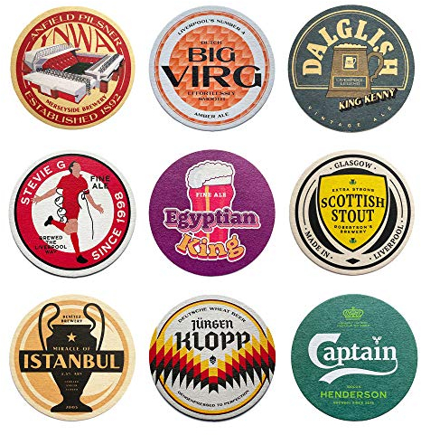 Liverpool Beer Mats x9