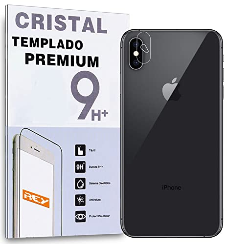 REY Bildschirmschutz aus gehärtetem Glas für Kamera für iPhone X - XS - XS MAX, Schutzfolie, Displayschutzfolie 9H+ Härte, Anti-Kratzen-Öl-Bläschen