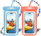 JOTO 2 Pochettes Étanches Smartphone Certifiée IPX8 iPhone 16/15/14/13/12/11 Plus Pro Max, Redmi Note 13/13 Pro 12 A3, Galaxy A15 A35 A25 A54 A55, Housse Étanche Jusqu'à 7 Pouces