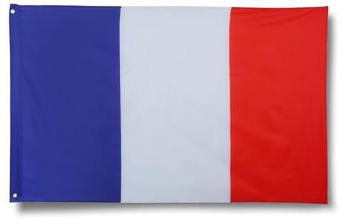 Sonia Originelli premium Fahne für jede Gelegenheit - hissfertig & wetterfest -Größe: ca. 90 x 150 cm, Farbe: Frankreich, France