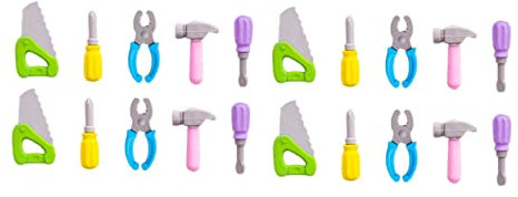 STOBOK Kinder Werkzeug 4 Sätze Cartoon-Radiergummi D-Förmiges -Puzzle Geschmeidiges Auseinander Werkzeug Für Schule Mini-Zange Begünstigt Schatz Malerei Mini Puzzle