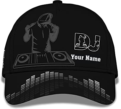 403 Donna Uomini Cappello da Baseball Regolabile Berretto da Baseball Leggera Traspirante Trucker Cappellino Lettore Dj Personalizzabile con Stampa 3D