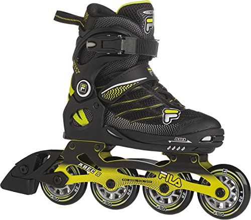 FILA SKATES 010622170 WIZY ALU Inline Skate Kid Black/Lime Größe M 32-35