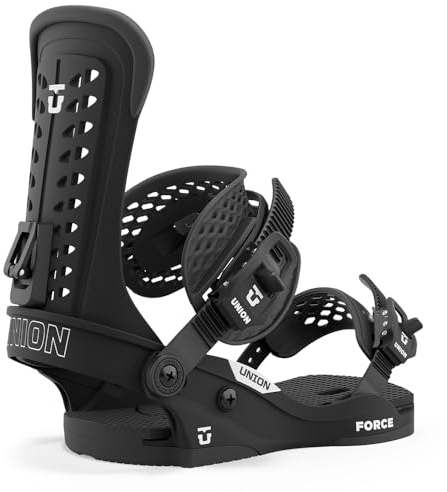 Union Force Classic Herren-Snowboard-Bindung, M, Schwarz