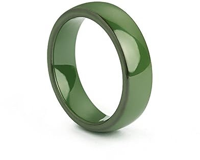 MeiLiSis Keramik-Ehering Für Frauen, 6 Mm Grüner Schlichter Glänzender Ehering, Geburtstagsgeschenkringe, Versprechensring, Klassischer Ehering Für Damen, Wie Abgebildet, 8
