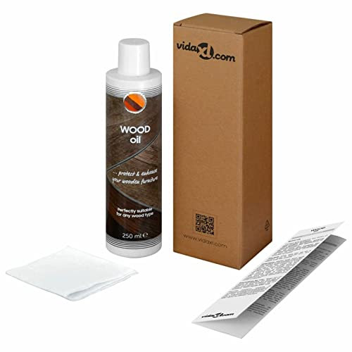 LAPOOH Aceite para Madera de Muebles 250 ml, Reparador Madera, Aceite Madera, Furniture Clinic