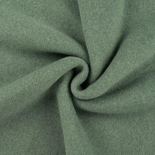 Baumwoll-Fleece Bio | ab 50x150 cm | Meterware | für Bekleidung (khaki)