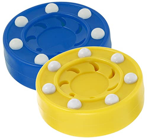 DIKACA 2st Eishockey Rollerball Rollhockeyspiel Puck Straßenhockeybälle Rollhockeybälle Offizielle Eishockeypucks Outdoor-Hockey-Puck Hockey-Pucks Für Kinder Fitness Abs Werkzeug Draussen