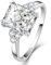 Yaresul 925 Sterling Silber Ringe für Frauen Ring Silber Damen Verlobungsring Eheringe Cubic Zirkonia Ring Engagement Promise Ring Geschenke für Frauen Größe 58(18.5)