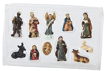 Garneck 4 Sätze Krippenschmuck Miniatur-krippe Christusgeburt Von Jesus Verzierung Geschenke Für Kleine Geschenke Sammlung Von Weihnachtskrippen Baum Tanne Zubehör Harz Büro Arabisch