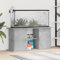 Chaduof Aquariumständer Betongrau 121x41x58 cm Holzwerkstoff, Aquarium Unterschrank, Aquarium Schrank, Aquariumschrank, Aquarium Tisch, Aquarium Stands