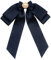 Amagogo Vorgebundene Brosche mit Schleife für Damen, mit Perlen, Fliege, Anstecknadel, Krawattennadel für Uniform, Bluse, Jahrestag, tiefes Blau
