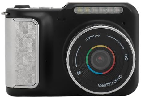 Cámara Digital 4K, Cámara Digital de Apuntar y Disparar de 48 MP con Visión Nocturna por Infrarrojos, Cámara de Vlogging de Enfoque Automático de Disparo Macro para Niños,