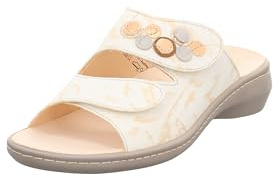 Think! Damen Camilla chromfrei gegerbte nachhaltige Pantolette, Ivory Gold/Kombi 1000