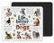 Life is better with Cats Dogs Horse Pats hobby Mouse mat pad for UK with Holiday Non Slip PC Desktop Laptop for office Work school home animals gift (life...dogs)