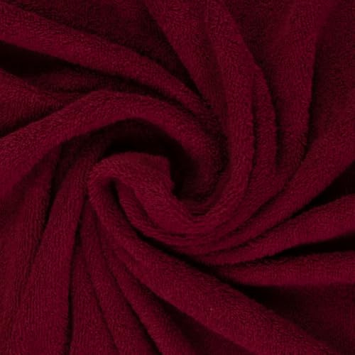 Frotteestoff IBIZA von Swafing uni | Ökotex | Meterware | ab 50x150 cm (burgundy)