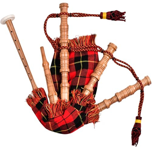 Mini Miniature Bagpipe, Rosewood Bagpipe for Beginners Playable Gift. (Wallace)