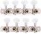 Joyance Mandoline Mechanik Kopf Mandoline Mechaniken 4L4R Saiten Stimmwirbel Stimmwirbel für Mandoline Instrumente 8 Saiten Gitarre Mechaniken Metallkonstruktion
