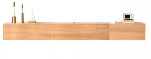 Genérico Mueble de TV de Pared, Original, Color Madera, suspendido, para Sala de Estar, Consola Multimedia (150 x 24 x 20 cm)
