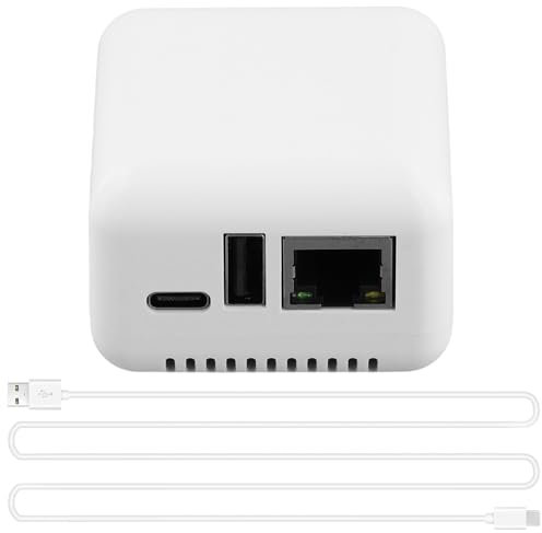 Cpolebev P330 Mini Print Server Connessione Via USB 2.0 Stampa Facile, Mini NP330 Cloud Printing Print Server