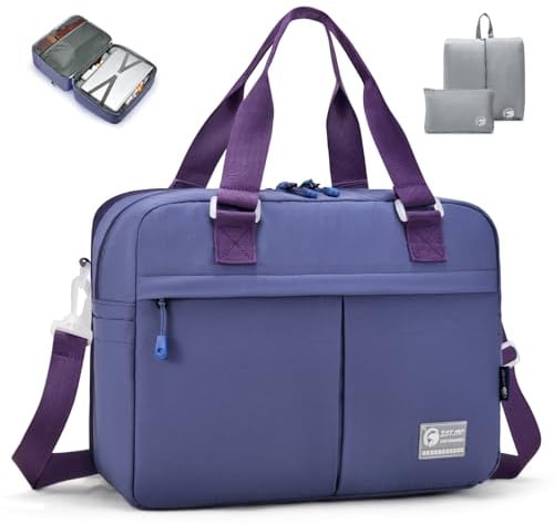 SPAHER Espandibile Bagaglio a Mano British Airways 40x30x15 a 40x30x25 Eurowings Wizzair Borsone Palestra Donna Impermeabile Borsa da Viaggio Piscina Fitness Sportiva Grande con Borse da Scarpe