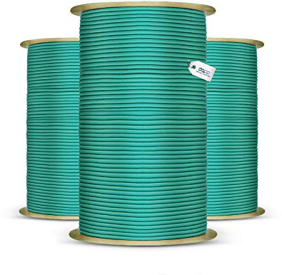 DQ-PP Corde en caoutchouc vert - 10 mm - 30 m - Expander - Cordon élastique en caoutchouc - Corde de serrage pour bâche