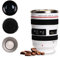 Smarthers Taza Termica de Acero Inoxidable para Café, Reutilizable, Sin BPA, Hermético, Apto para Frío y Caliente (Blanco - Objetivo, 400 ml)