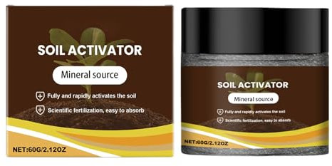 jamgeery Acidificador De Suelo | Potenciador de Salud de la Tierra | Fertilizante Nutriente Natural 60 Gramos Para Flores Frutas Arranque Rápido Plantación Legumbres Jardín Plantas De Interior Árboles