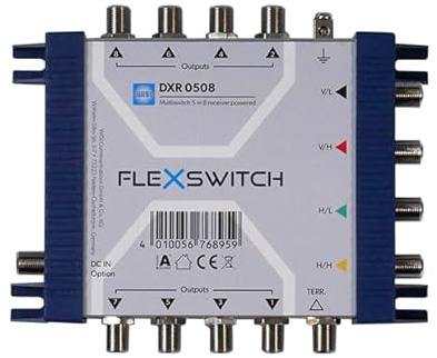 Wisi DXR 0508 Multischalter 5 in 8 receivergespeist